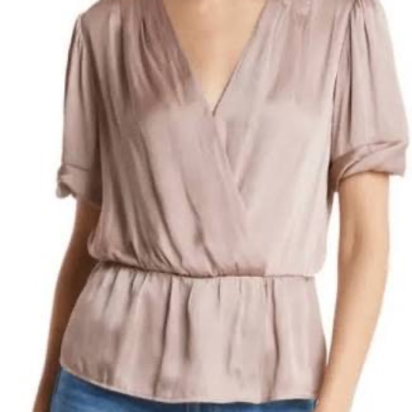 Paige Women's Wild Rose Felicity Peplum Top Size Medium - Picture 1 of 5